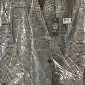Vince Camuto Gray Plaid Blazer